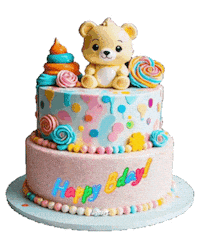 Glow Happy Birthday Sticker
