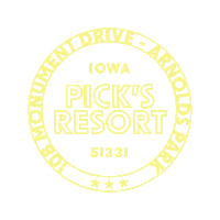 PicksResort picks boji okoboji arnoldspark Sticker