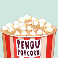 Here We Go Popcorn GIF by Pudgy Penguins