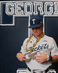 Georgia Tech Baseball GIF by Georgia Tech Yellow Jackets
