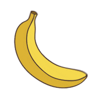 Ripe Banana Sticker by Elemento Banana