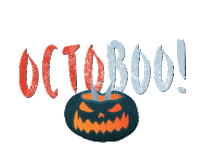 happy trick or treat Sticker by Fox & Co Design