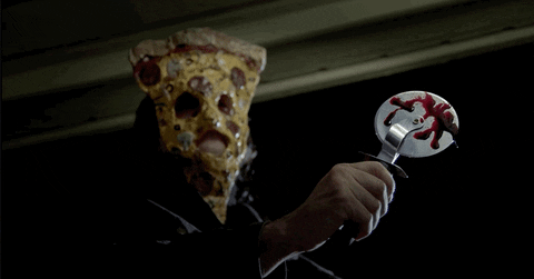magicsocietypictures giphyupload christmas horror pizza GIF