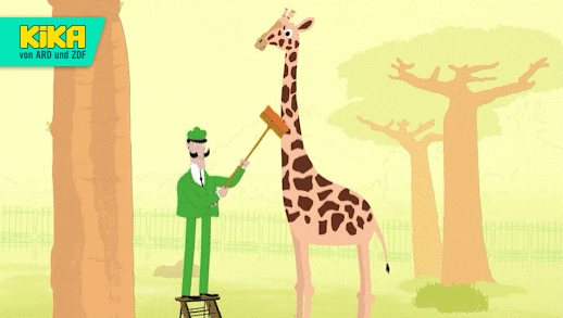 Giraffe Peek GIF by KiKA