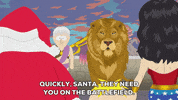 wonder woman santa GIF by South Park 