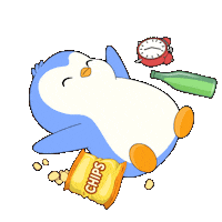 Tired Good Morning Sticker by Pudgy Penguins
