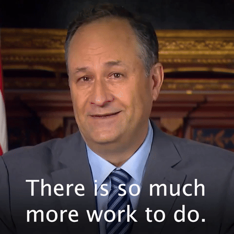 There is so much more work to do.