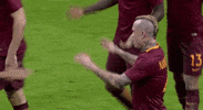 best friends hug GIF by AS Roma