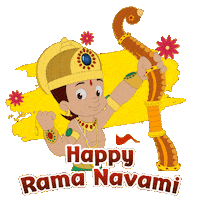 Rama Sriram Sticker by Chhota Bheem