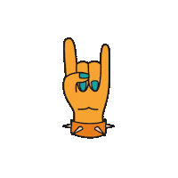 Hell Yeah Rock Sticker by NMCO_Studio