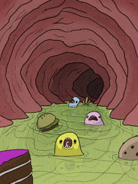 Jax_art_13 monsters stomach tummy little monsters GIF