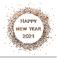 New Year Gold Sticker