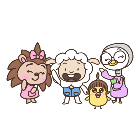 chaknums giphyupload kawaii hi bye Sticker