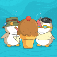 Ice Cream Summer GIF by Pudgy Penguins