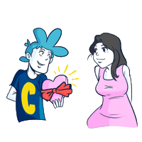 Valentine Sticker by Jesscool