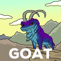Greatest Of All Time Goat GIF by Snek