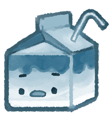 Milk Carton Doodle Sticker