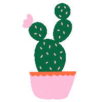 Plants Cactus Sticker by Isabel Serna