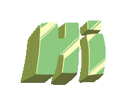 inkoasisnowflake love hello hi green Sticker
