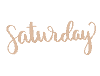 Designedtoloveco saturday brown boho script Sticker