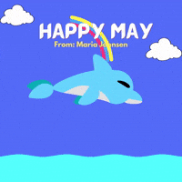 Happy May GIF by Maria Johnsen