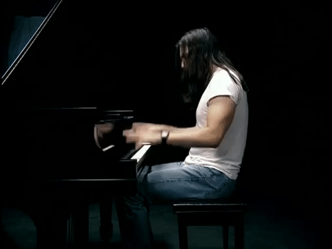 andrew w k piano GIF