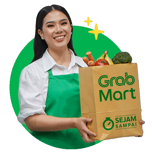 Groceries Sticker by Grab Indonesia