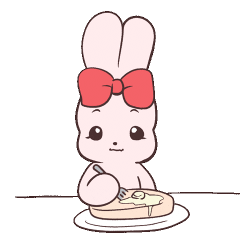 mochietomaruzou giphyupload eat rabbit delicious Sticker