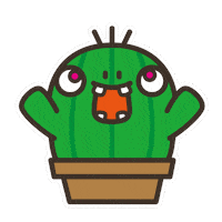 Happy Cartoon Sticker
