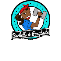 Rosie The Riveter Women Sticker by Barbells & Ponytails
