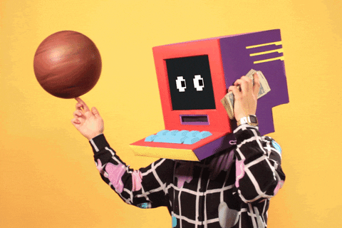 Basketball Spinning GIF by Birthday Bot