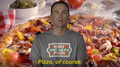 Kevin Harvick Eating GIF by Hunt Brothers® Pizza
