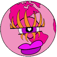 Pink Love Sticker by THE INDIGO LAUREN