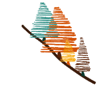 Fall Tree Sticker by francescagaragnani