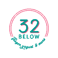 32Belowfroyo idaho cda froyo frozenyogurt Sticker