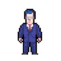 Clark Kent Pixel Sticker