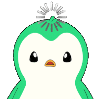 Penguin What Sticker by Abster