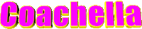 coachella Sticker