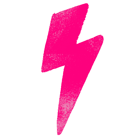 lightning bolt pink Sticker by Houndstooth Media Group