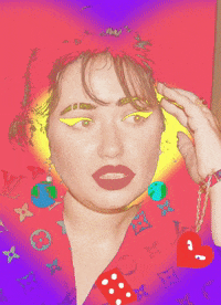 youngnada heart loop trippy eyes GIF