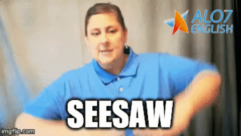 see saw total physical response GIF by ALO7.com