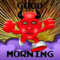 Good Morning Devil GIF by PEEKASSO