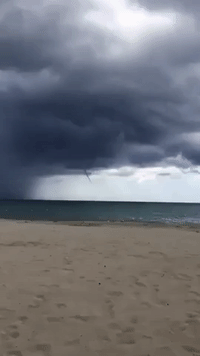Waterspout Whips Up Off Jamaica as Hurricane Heads Toward Island