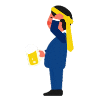Drunk Animation Sticker by Where to go in Japan?
