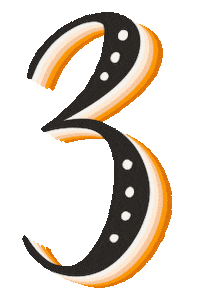 Lettering Numbers Sticker