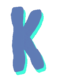 Typography K Sticker