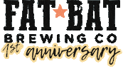 fatbatbrewing craft beer drink local hanoverpa 1st anniversary Sticker