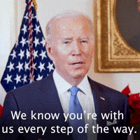 We know you're with us every step of the way.