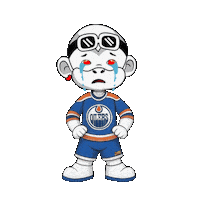 Sad Oilers Fan Sticker by Zhot Shop