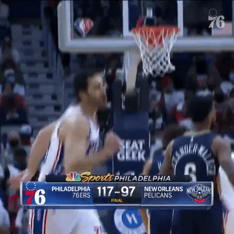 Furkan Korkmaz Reaction GIF by Philadelphia 76ers